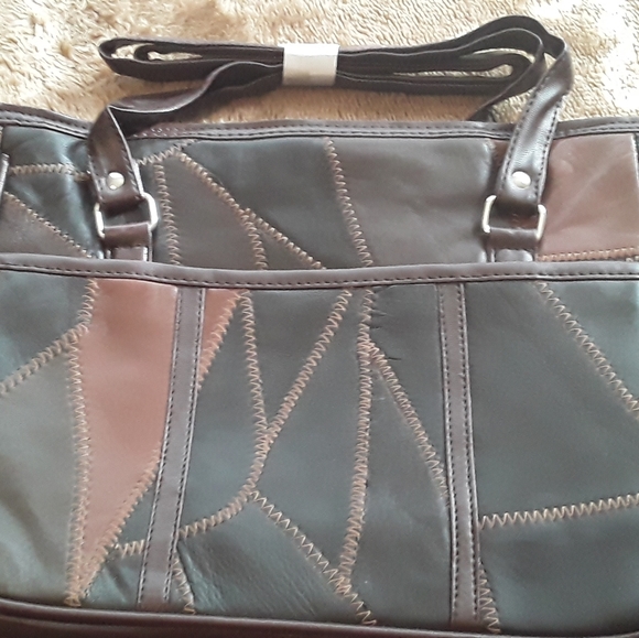 Patchwork Shoulder Strap Purse - Picture 2 of 4